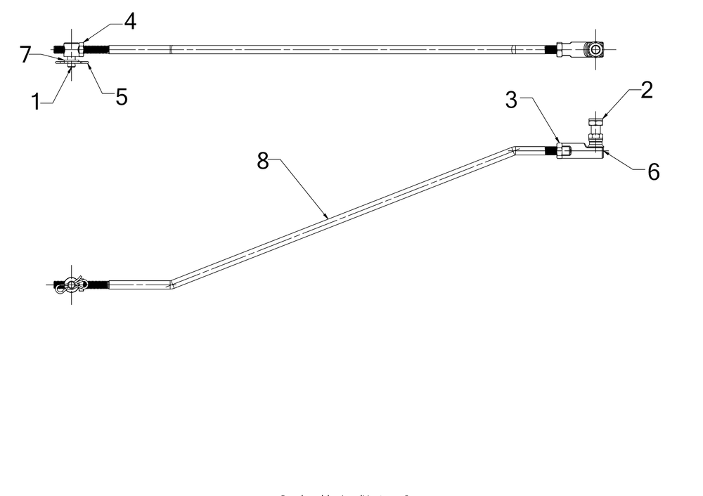 Shift Rod Assembly Diagram and Parts List for 3X26-INCHTRAC (31AH7DVX710)(2019) Cub Cadet Snow Blower